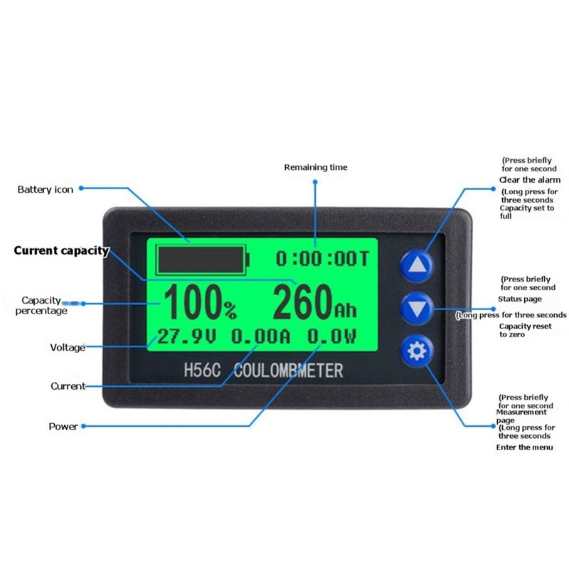 [EYEL!NEW!】 H56CS DC100V Batte - Battery Monitor Coulometer ulasan dan harga