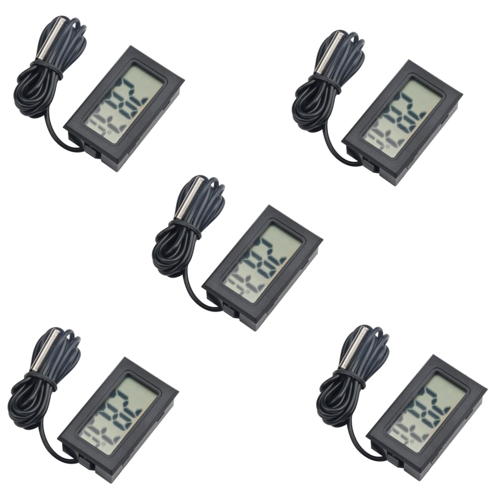 Mini LCD Digital Thermometer F - Battery Monitor Coulometer ulasan dan harga