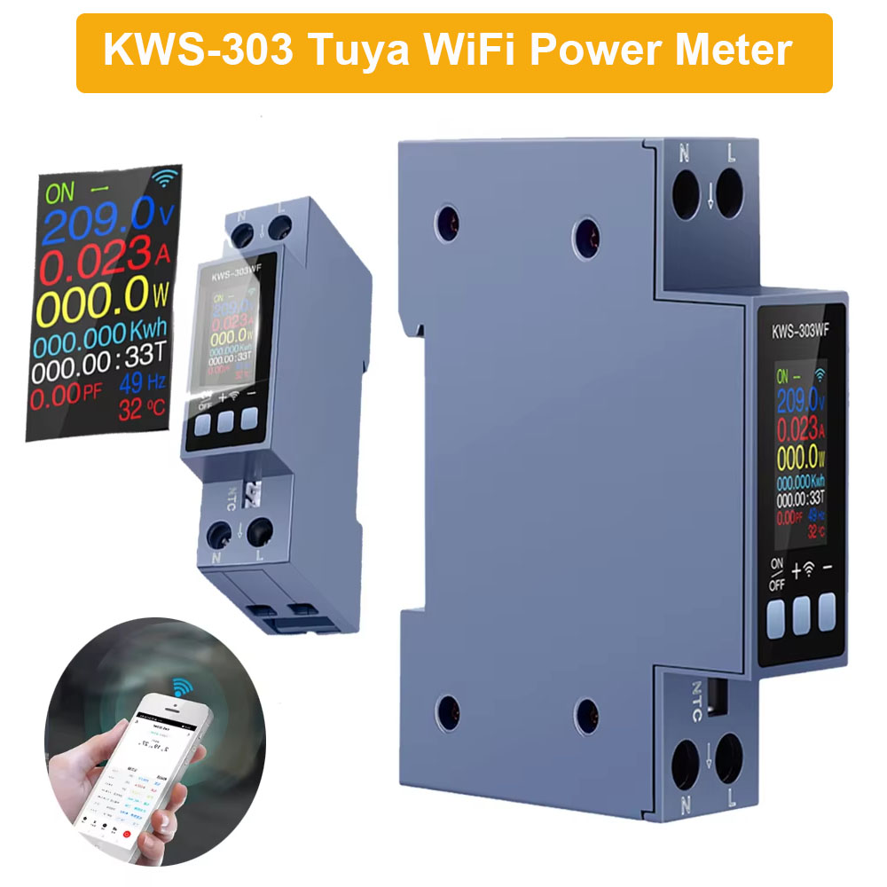 KWS-303 Tuya WiFi Power Meter  - Battery Monitor Coulometer ulasan dan harga