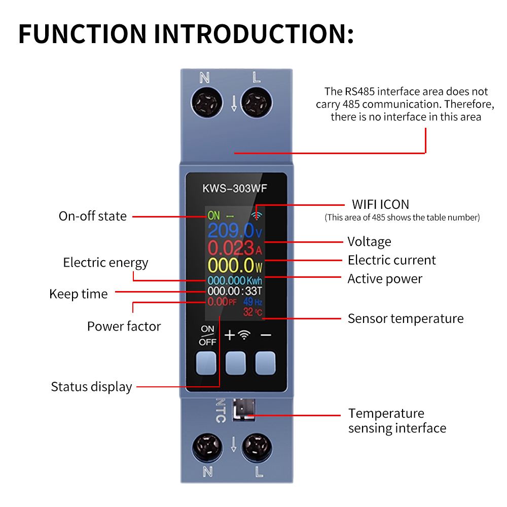 KWS-303 Tuya WiFi Power Meter  - Battery Monitor Coulometer ulasan dan harga