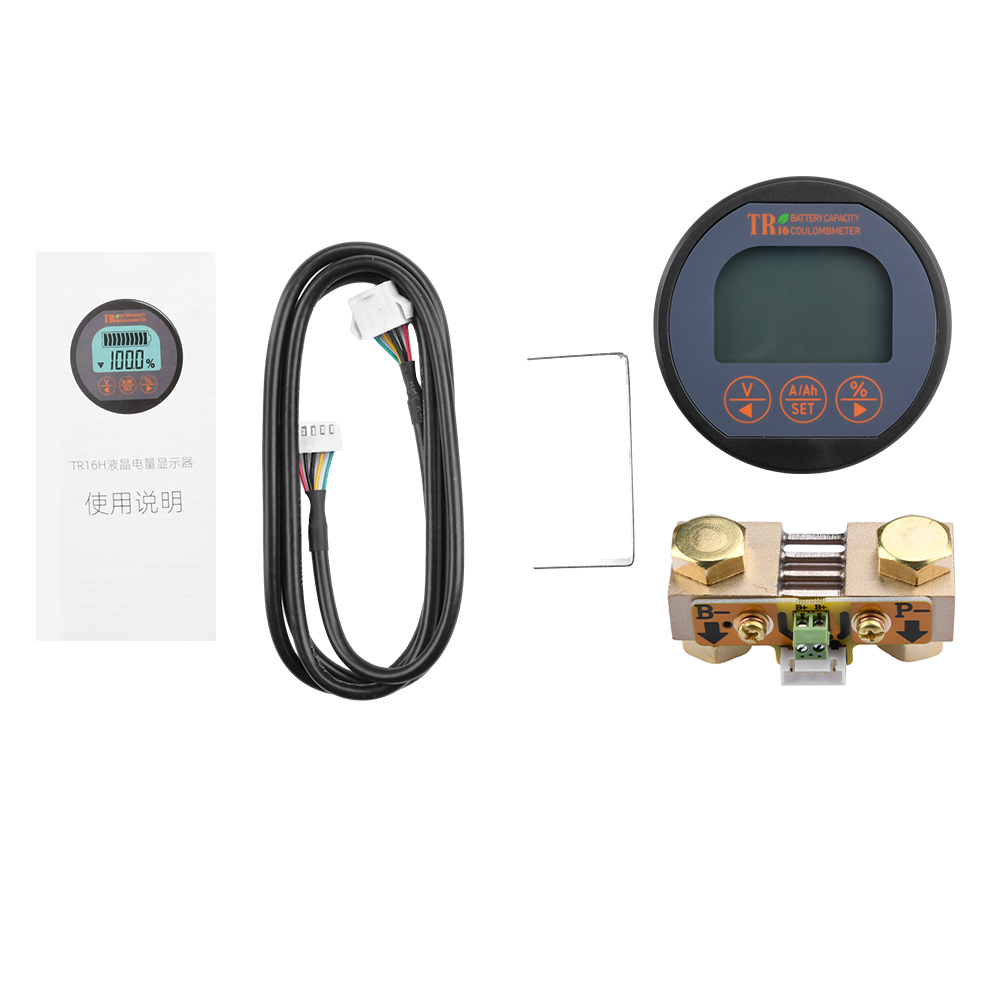 DC 8-80V 50A 100A 350A TR16 Ba - Battery Monitor Coulometer ulasan dan harga