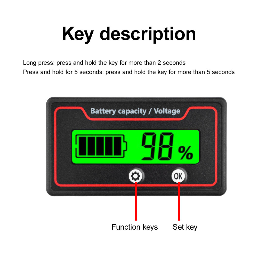 Car Battery Charge Level Indic - Battery Monitor Coulometer ulasan dan harga